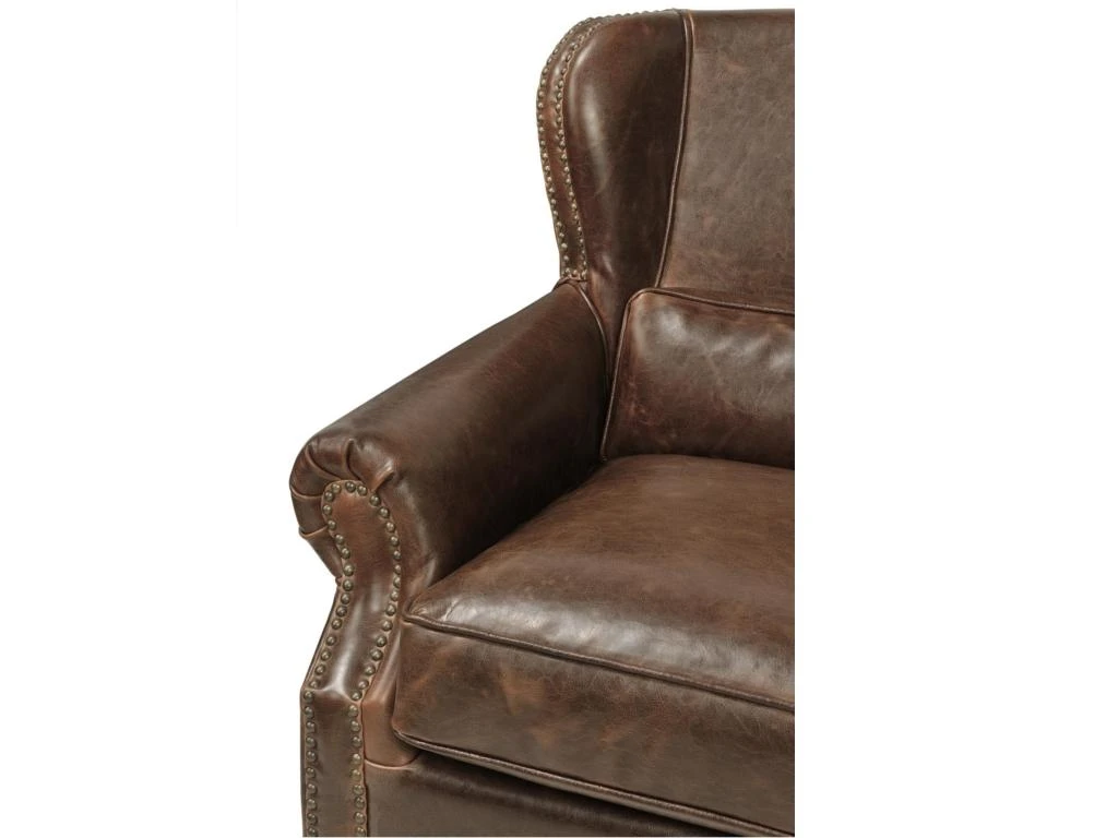 Fauteuil 100% Cuir EDOUARD - Marron 9 Fauteuil 100% Cuir EDOUARD - Marron – Image 7