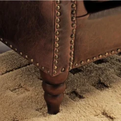 Fauteuil 100% Cuir EDOUARD - Marron 17 Fauteuil 100% Cuir EDOUARD - Marron -Promos Fauteora Magasin fauteuil 160088