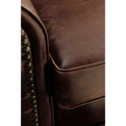 Fauteuil En Cuir HECTOR - Marron -Promos Fauteora Magasin fauteuil 160120
