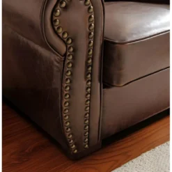 Fauteuil En Cuir HECTOR - Marron -Promos Fauteora Magasin fauteuil 160127