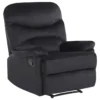 Fauteuil De Relaxation En Velours Noir ESLOV 2 Fauteuil De Relaxation En Velours Noir ESLOV -Promos Fauteora Magasin fauteuil 16165995