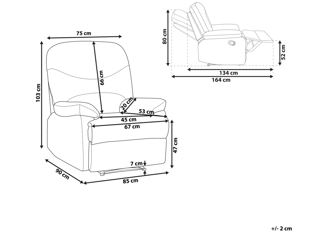 Fauteuil De Relaxation En Velours Noir ESLOV 5 Fauteuil De Relaxation En Velours Noir ESLOV – Image 3