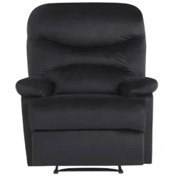 Fauteuil De Relaxation En Velours Noir ESLOV 15 Fauteuil De Relaxation En Velours Noir ESLOV -Promos Fauteora Magasin fauteuil 16166001