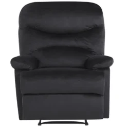 Fauteuil De Relaxation En Velours Noir ESLOV 16 Fauteuil De Relaxation En Velours Noir ESLOV -Promos Fauteora Magasin fauteuil 16166003