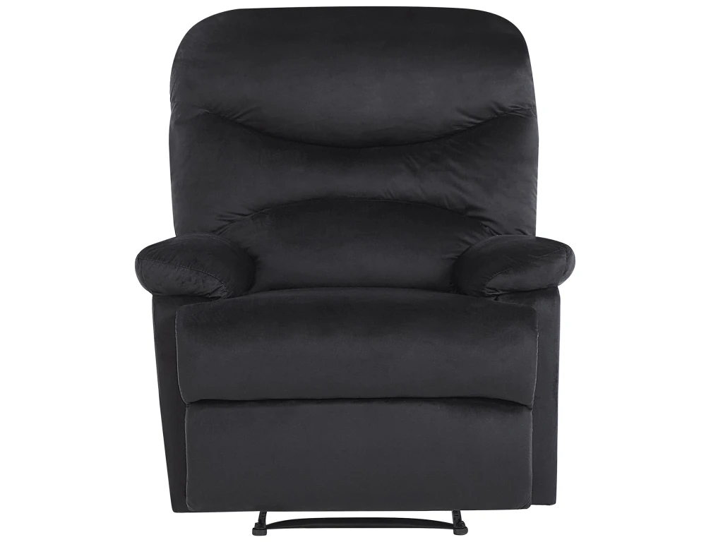 Fauteuil De Relaxation En Velours Noir ESLOV 7 Fauteuil De Relaxation En Velours Noir ESLOV – Image 5