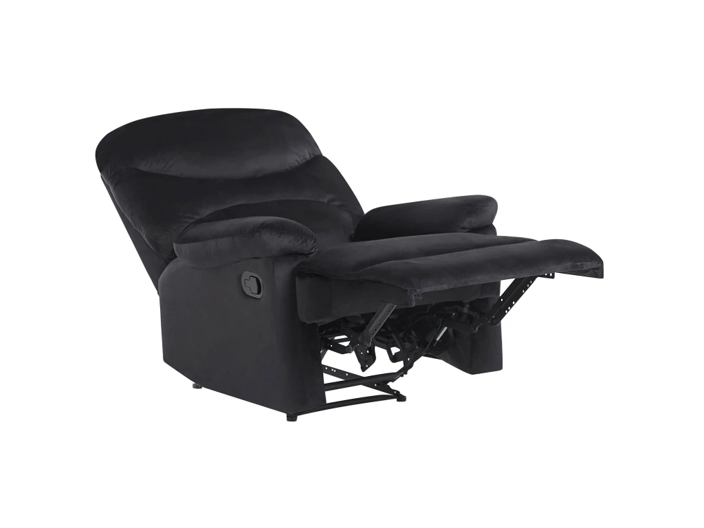 Fauteuil De Relaxation En Velours Noir ESLOV 8 Fauteuil De Relaxation En Velours Noir ESLOV – Image 6