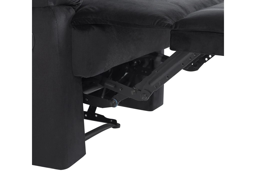 Fauteuil De Relaxation En Velours Noir ESLOV 11 Fauteuil De Relaxation En Velours Noir ESLOV – Image 9