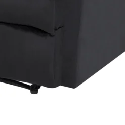 Fauteuil De Relaxation En Velours Noir ESLOV 21 Fauteuil De Relaxation En Velours Noir ESLOV -Promos Fauteora Magasin fauteuil 16166013