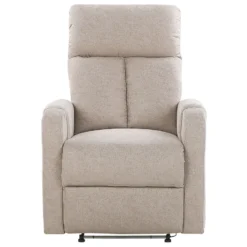 Fauteuil De Relaxation En Tissu Beige Avec LEDs Et Port USB SOMERO 18 Fauteuil De Relaxation En Tissu Beige Avec LEDs Et Port USB SOMERO -Promos Fauteora Magasin fauteuil 16166145