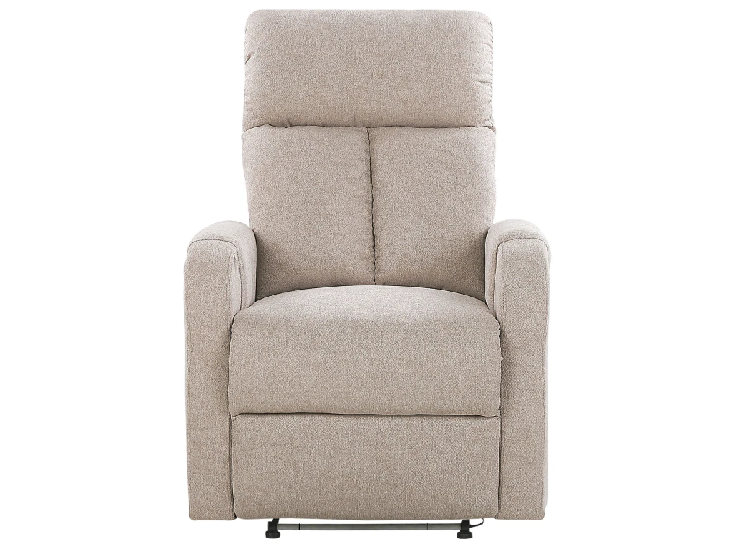 Fauteuil De Relaxation En Tissu Beige Avec LEDs Et Port USB SOMERO 9 Fauteuil De Relaxation En Tissu Beige Avec LEDs Et Port USB SOMERO – Image 7