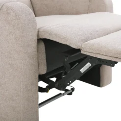 Fauteuil De Relaxation En Tissu Beige Avec LEDs Et Port USB SOMERO 21 Fauteuil De Relaxation En Tissu Beige Avec LEDs Et Port USB SOMERO -Promos Fauteora Magasin fauteuil 16166151