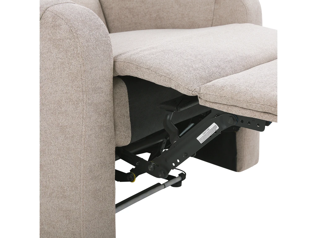 Fauteuil De Relaxation En Tissu Beige Avec LEDs Et Port USB SOMERO 12 Fauteuil De Relaxation En Tissu Beige Avec LEDs Et Port USB SOMERO – Image 10