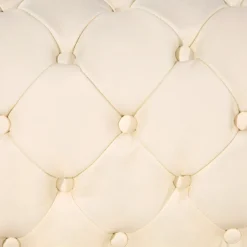 Fauteuil En Cuir Beige Crème CHESTERFIELD -Promos Fauteora Magasin fauteuil 16192825