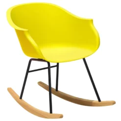 Chaise à Bascule Jaune HARMONY