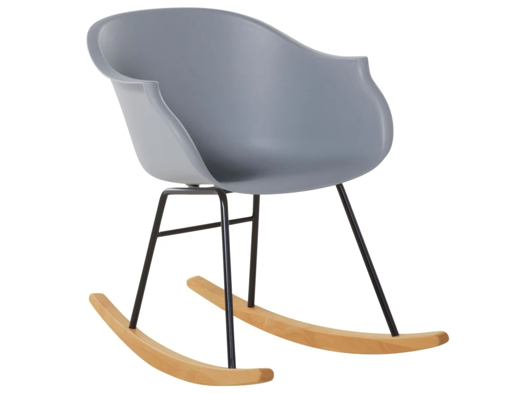 Chaise à Bascule Grise HARMONY 3 Chaise à Bascule Grise HARMONY