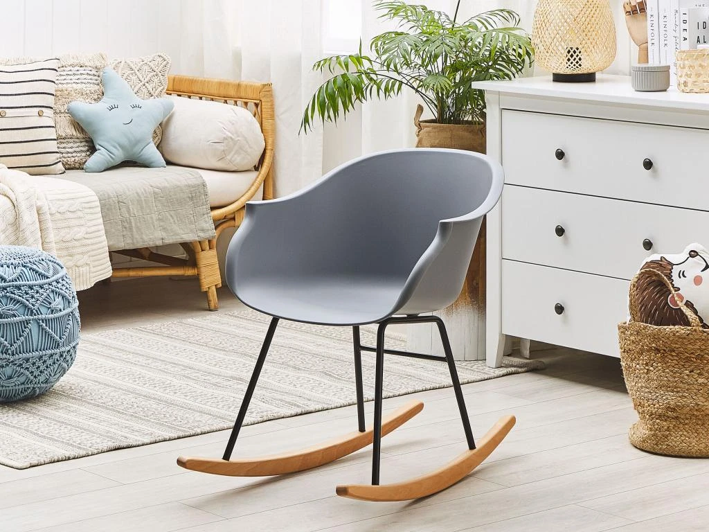 Chaise à Bascule Grise HARMONY 4 Chaise à Bascule Grise HARMONY – Image 2