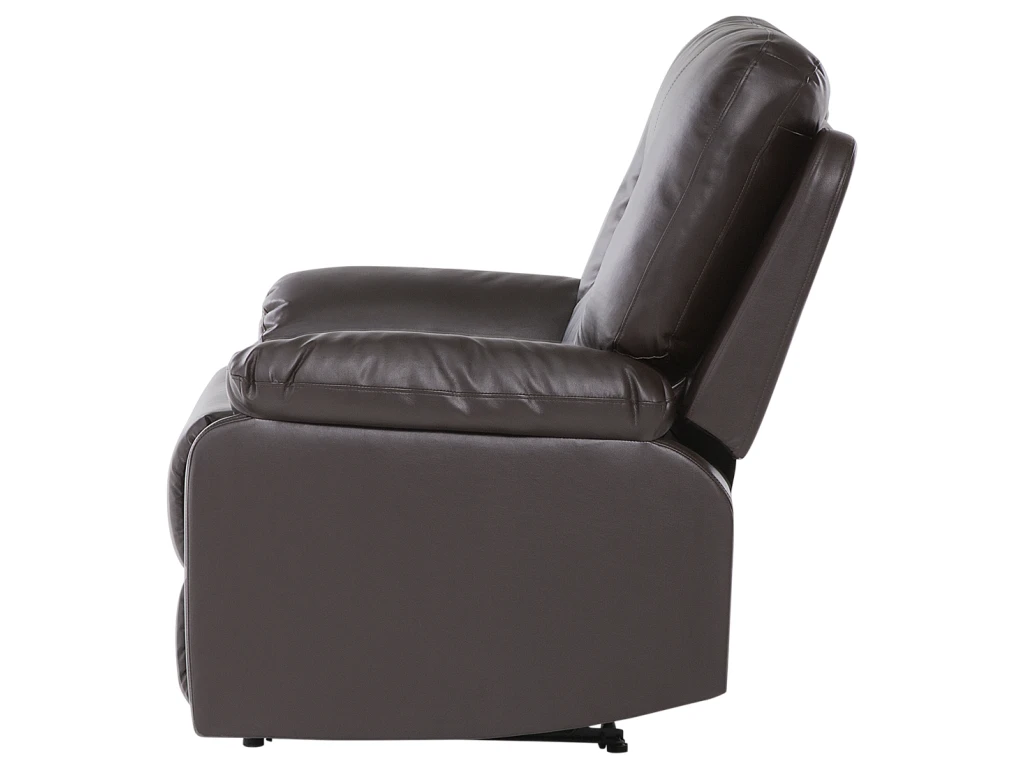 Fauteuil En Simili Cuir PU Marron Avec Position Réglable BERGEN 10 Fauteuil En Simili Cuir PU Marron Avec Position Réglable BERGEN – Image 8