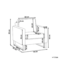 Fauteuil En Cuir PU Marron Doré VIND -Promos Fauteora Magasin fauteuil 16216447