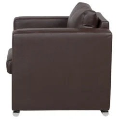 Fauteuil En Cuir Brun - HELSINKI 14 Fauteuil En Cuir Brun - HELSINKI -Promos Fauteora Magasin fauteuil 16443061