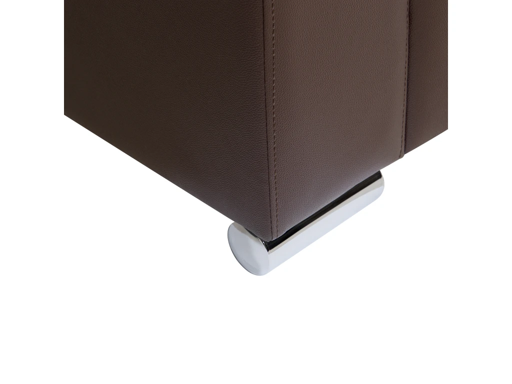 Fauteuil En Cuir Brun - HELSINKI 9 Fauteuil En Cuir Brun - HELSINKI – Image 7