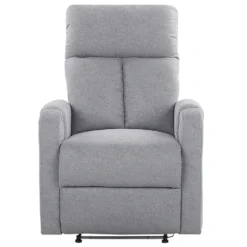 Fauteuil De Relaxation En Tissu Gris Avec LEDs Et Port USB SOMERO -Promos Fauteora Magasin fauteuil 16613323
