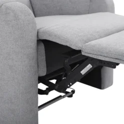 Fauteuil De Relaxation En Tissu Gris Avec LEDs Et Port USB SOMERO -Promos Fauteora Magasin fauteuil 16613329