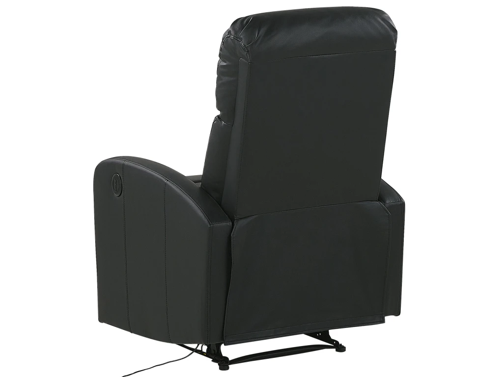 Fauteuil De Relaxation En Cuir PU Noir Avec LEDs Et Port USB VIRRAT 8 Fauteuil De Relaxation En Cuir PU Noir Avec LEDs Et Port USB VIRRAT – Image 6