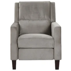 Fauteuil De Relaxation En Velours Gris EGERSUND -Promos Fauteora Magasin fauteuil 16613535