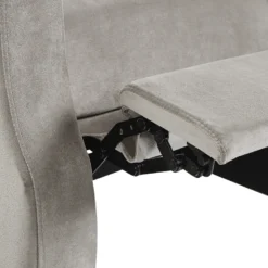 Fauteuil De Relaxation En Velours Gris EGERSUND -Promos Fauteora Magasin fauteuil 16613545