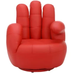 Fauteuil Main Pivotant CATCHY En Simili - Argenté -Promos Fauteora Magasin fauteuil 166692 5