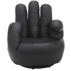 Fauteuil Main Pivotant CATCHY En Simili - Noir -Promos Fauteora Magasin fauteuil 166693