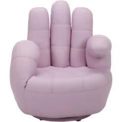 Fauteuil Main Pivotant CATCHY En Simili - Argenté -Promos Fauteora Magasin fauteuil 166694 5