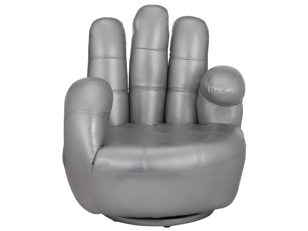 Fauteuil Main Pivotant CATCHY En Simili - Doré 8 Fauteuil Main Pivotant CATCHY En Simili - Doré – Image 6