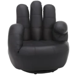 Fauteuil Main Pivotant CATCHY En Simili - Noir -Promos Fauteora Magasin fauteuil 166712