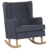 Fauteuil à Bascule En Tissu Gris TRONDHEIM II -Promos Fauteora Magasin fauteuil 16682157