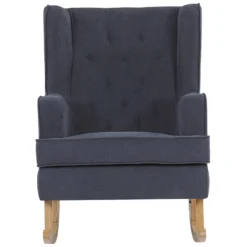 Fauteuil à Bascule En Tissu Gris TRONDHEIM II -Promos Fauteora Magasin fauteuil 16682163