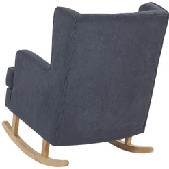 Fauteuil à Bascule En Tissu Gris TRONDHEIM II -Promos Fauteora Magasin fauteuil 16682165