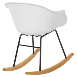 Chaise à Bascule Blanche HARMONY -Promos Fauteora Magasin fauteuil 16682461