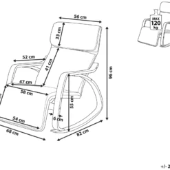 Fauteuil à Bascule Noir WESTON -Promos Fauteora Magasin fauteuil 16683179