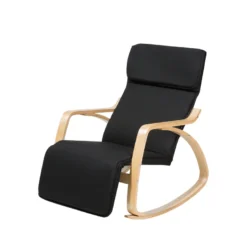 Fauteuil à Bascule Noir WESTON -Promos Fauteora Magasin fauteuil 16683185