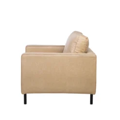 Fauteuil En Cuir PU Beige SAVALEN 15 Fauteuil En Cuir PU Beige SAVALEN -Promos Fauteora Magasin fauteuil 16687035