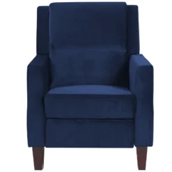Fauteuil De Relaxation En Velours Bleu Marine EGERSUND -Promos Fauteora Magasin fauteuil 17139087