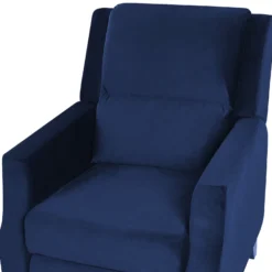 Fauteuil De Relaxation En Velours Bleu Marine EGERSUND -Promos Fauteora Magasin fauteuil 17139093