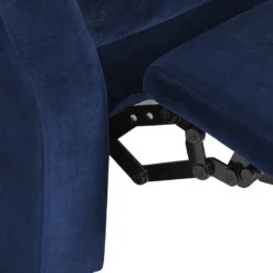 Fauteuil De Relaxation En Velours Bleu Marine EGERSUND -Promos Fauteora Magasin fauteuil 17139095