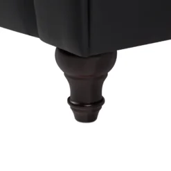 Fauteuil En Tissu Noir CHESTERFIELD Big -Promos Fauteora Magasin fauteuil 17174937