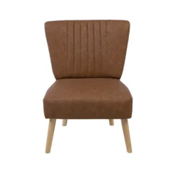 Fauteuil En Cuir PU Marron VAASA 14 Fauteuil En Cuir PU Marron VAASA -Promos Fauteora Magasin fauteuil 17180483
