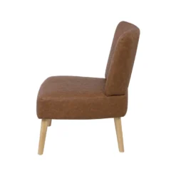 Fauteuil En Cuir PU Marron VAASA 15 Fauteuil En Cuir PU Marron VAASA -Promos Fauteora Magasin fauteuil 17180485