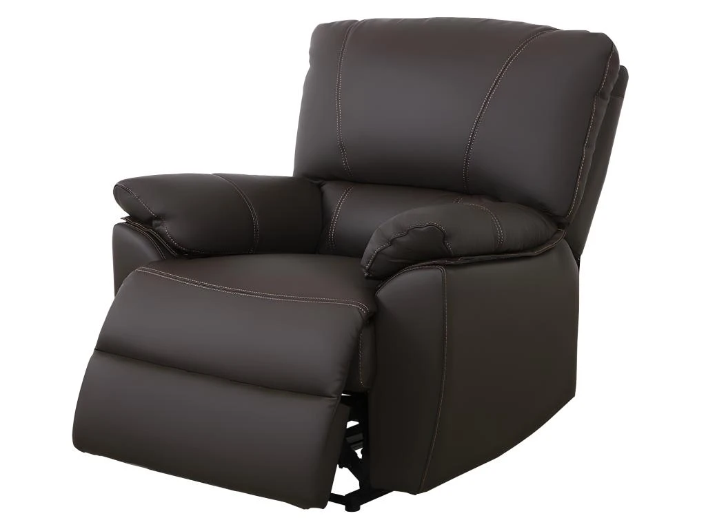 Fauteuil Relax électrique En Cuir MARCIS - Marron 3 Fauteuil Relax électrique En Cuir MARCIS - Marron