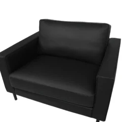 Fauteuil En Cuir Noir SAVALEN -Promos Fauteora Magasin fauteuil 17469451