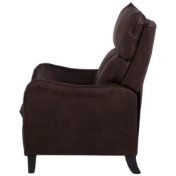 Fauteuil Inclinable En Tissu Marron ROYSTON 17 Fauteuil Inclinable En Tissu Marron ROYSTON -Promos Fauteora Magasin fauteuil 17475515